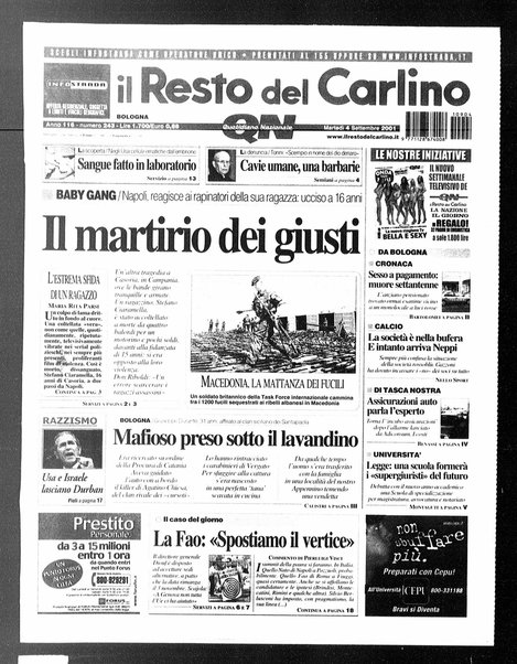 Il Resto del Carlino : giornale dell'Emilia